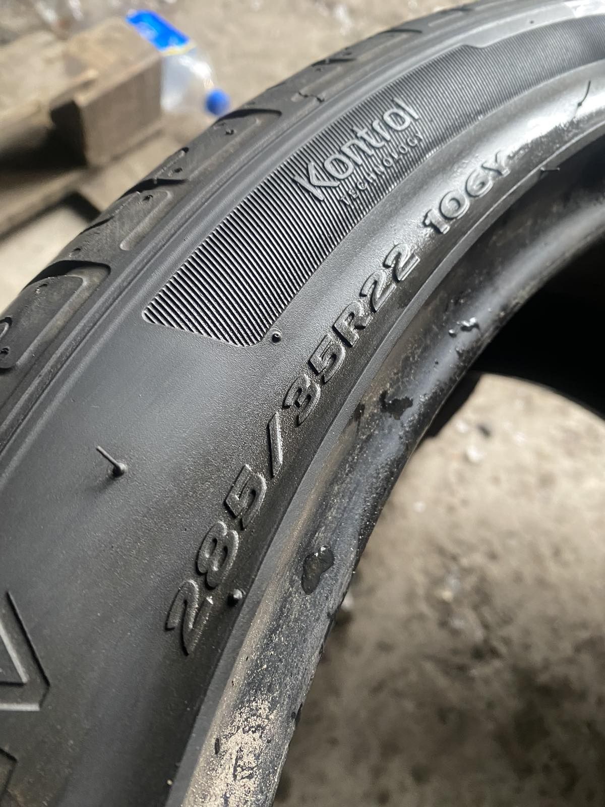 285.35.22 Hankook 2шт лето БУ склад шины резина из Европы 35 R22