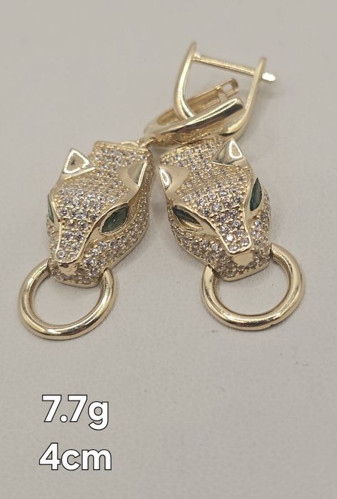 Kolczyki Koty złote proba 585. Nowe