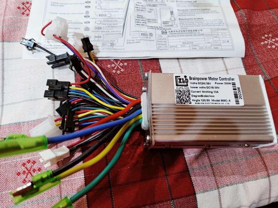 Sterownik , Wyświetlacz rower elektryczny, 24V36V48V60V  Nowy