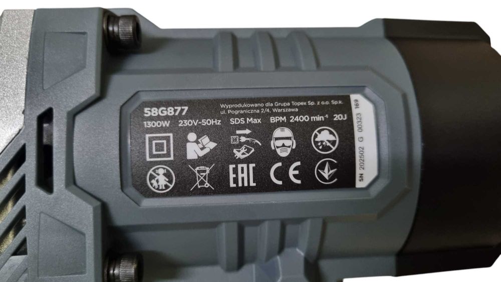 Młot Wyburzeniowy Graphite 58G877 Walizka - Jak nowy