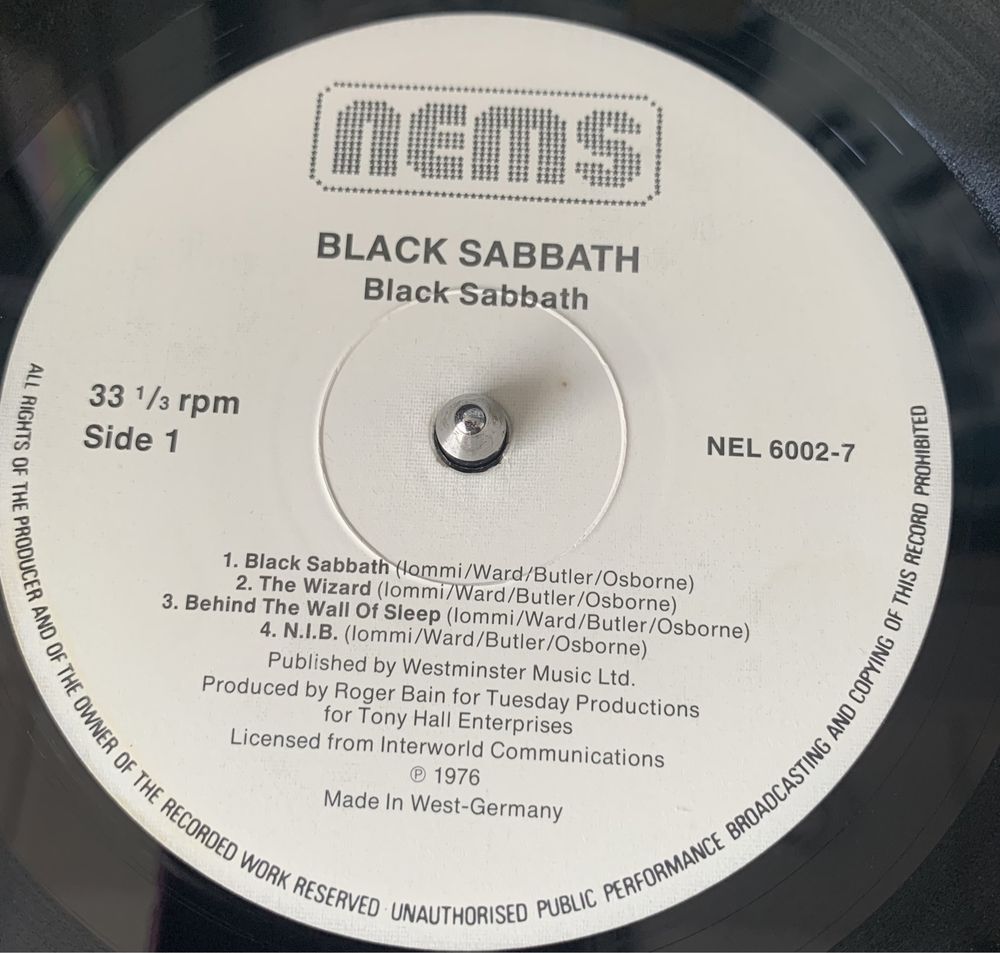 Black Sabbath - Black Sabbath (1985, Germany, Vinyl, NM)