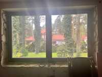 Okna drewniane 2 szybowe drzwi balkonowe