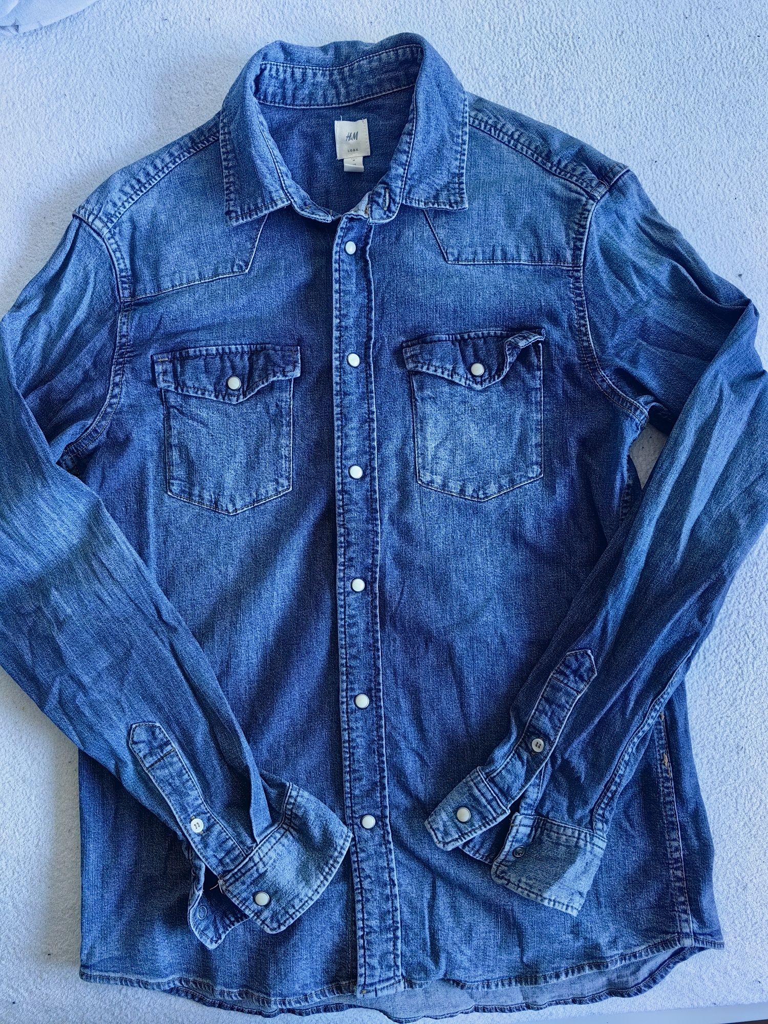 Koszula męska jeansowa H&M