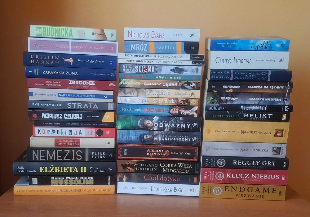 Wyprzedaż domowej biblioteki 43 tytuły