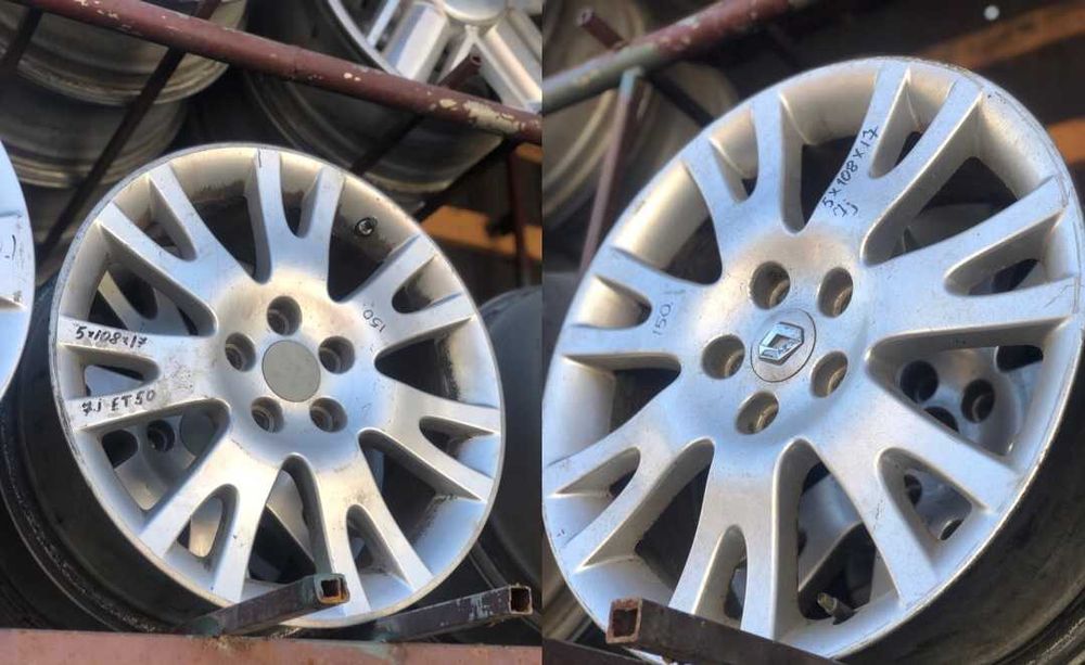 5 108 R17 Диски легкосплавні Renault /Peugeot /Ford /Opel