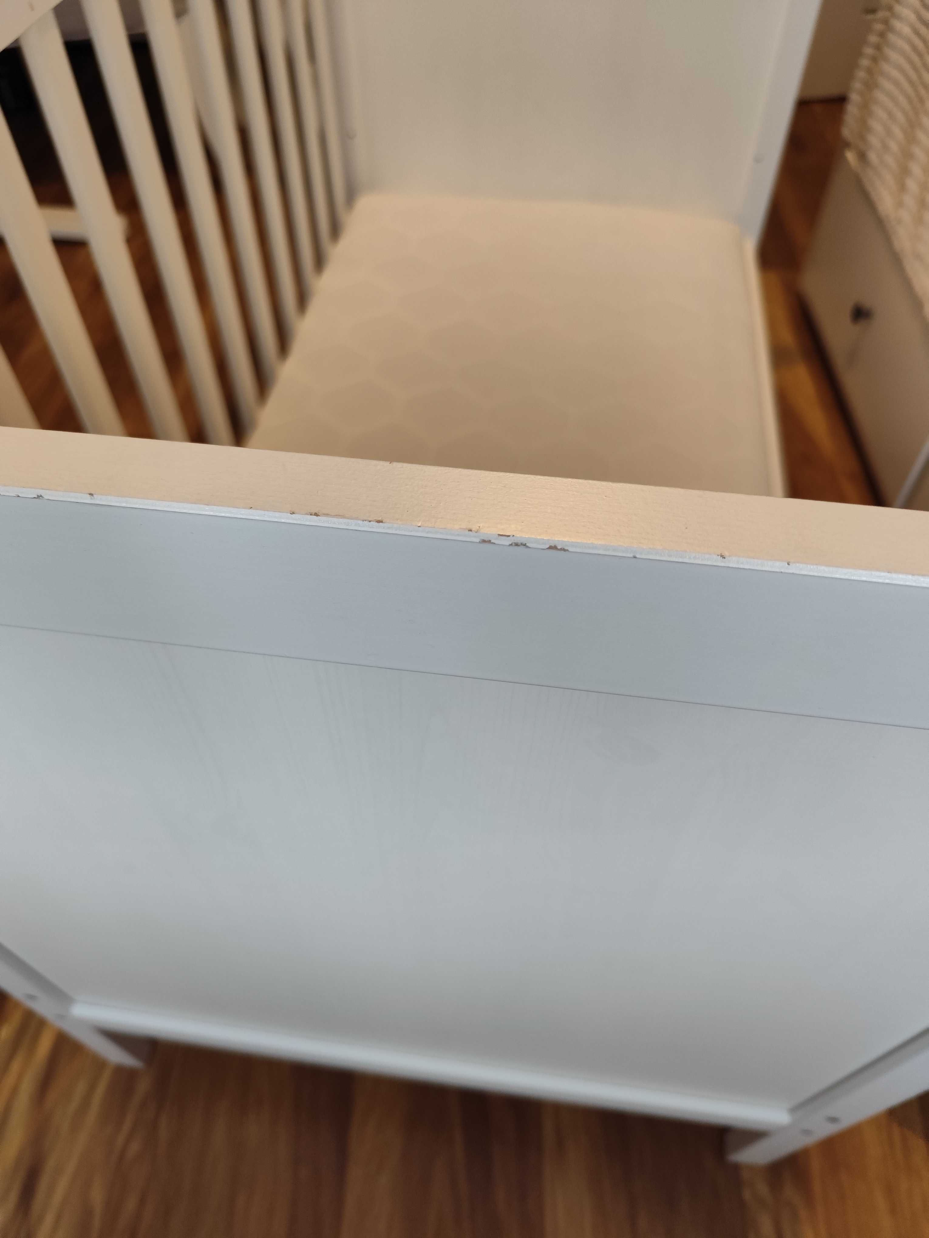 Łóżko dziecięce SUNDVIK IKEA, białe, 60x120 cm + materac