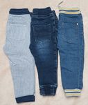 Spodnie jeans ocieplane r.86
