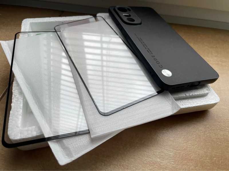 2x szkło hartowane do Motorola Edge 30 wysokiej jakości + czarne etui