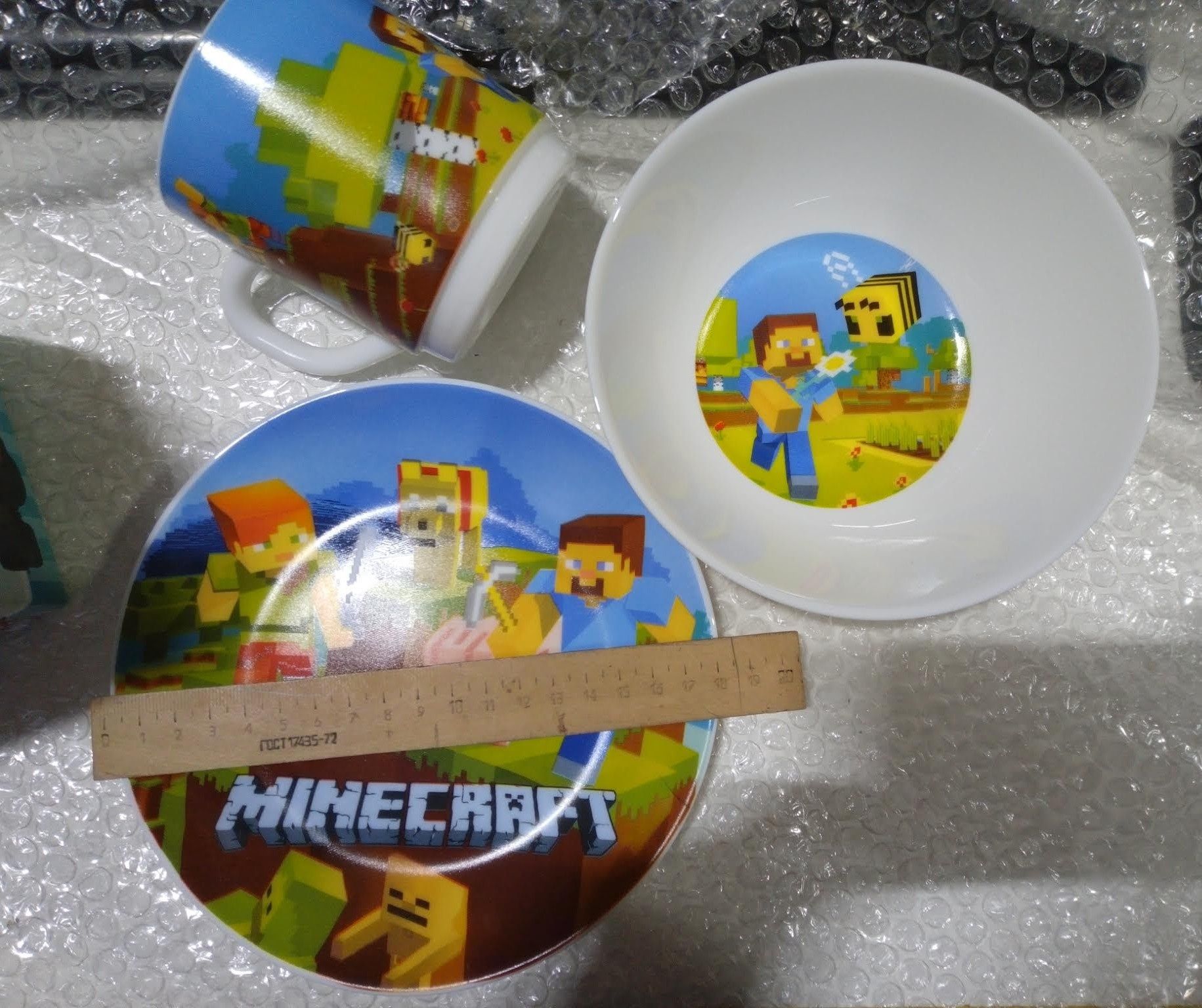 Набір дитячого посуду Minecraft Майнкрафт