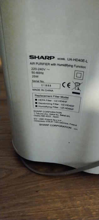 Oczyszczacz powietrza Sharp
