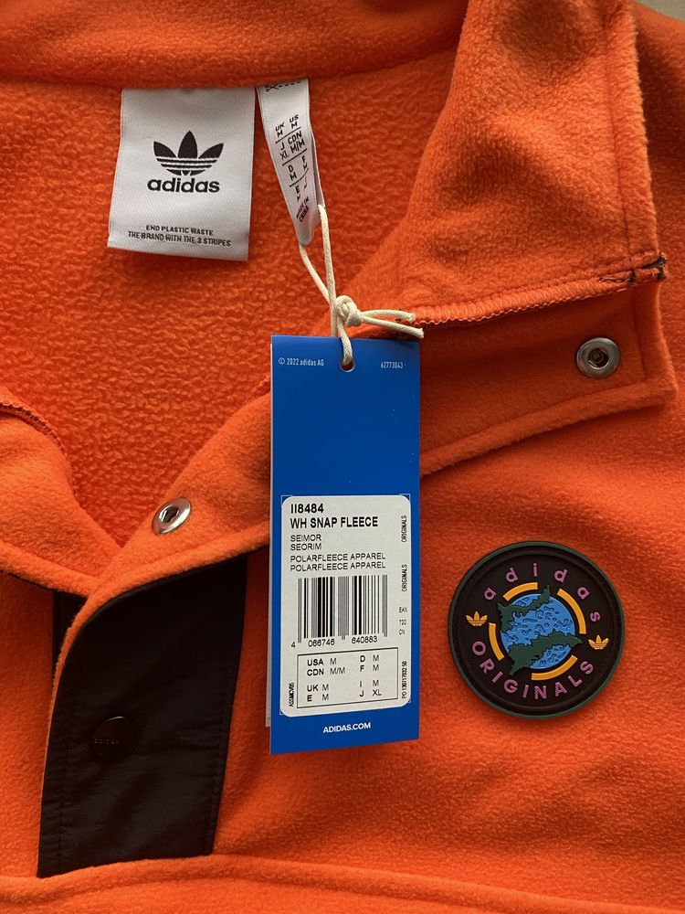 Реглан Adidas Originals WH SNAP FLEECE (II8484) S/M/L Оригінал!