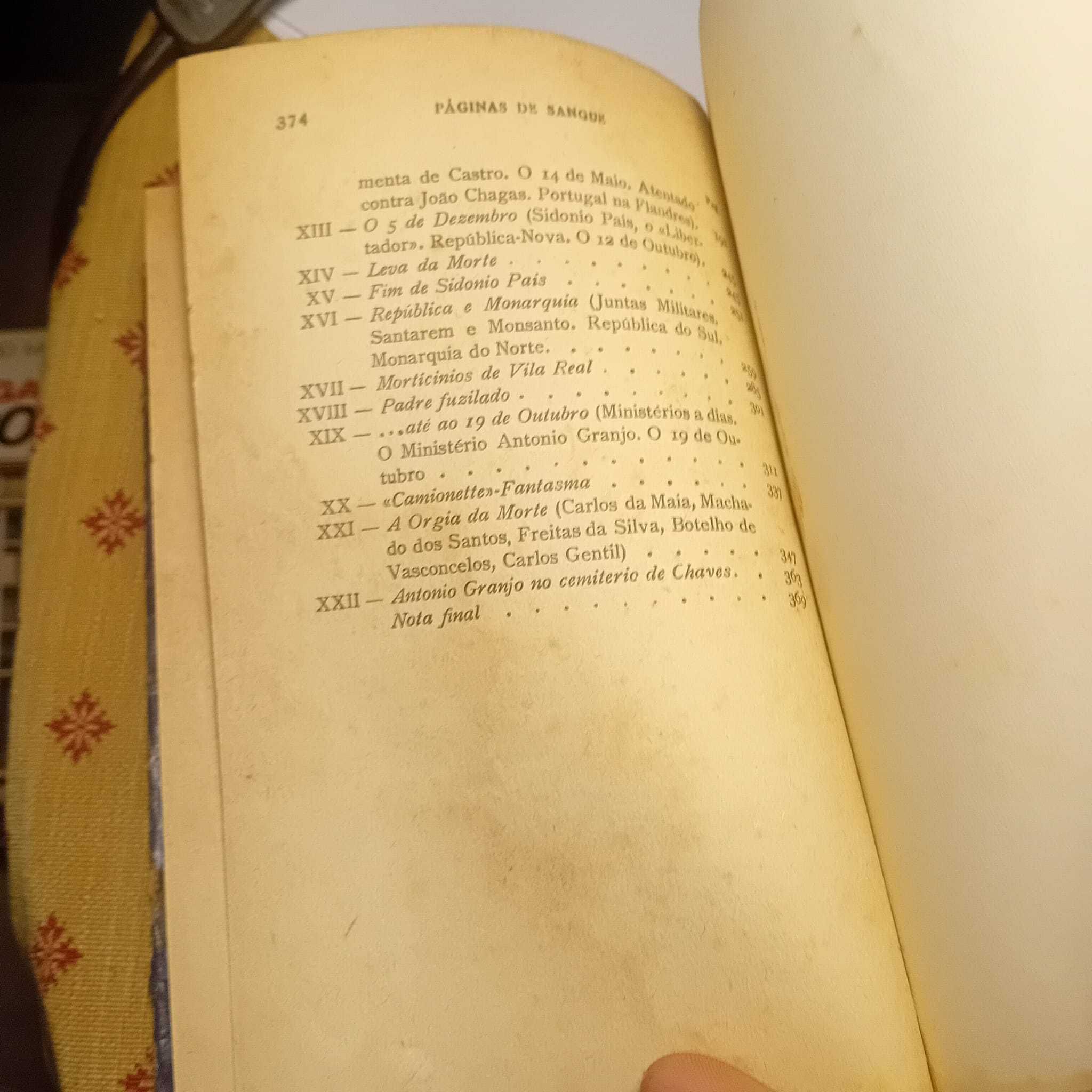 Páginas de Sangue, Sousa Costa (1ª ed., encadernado)