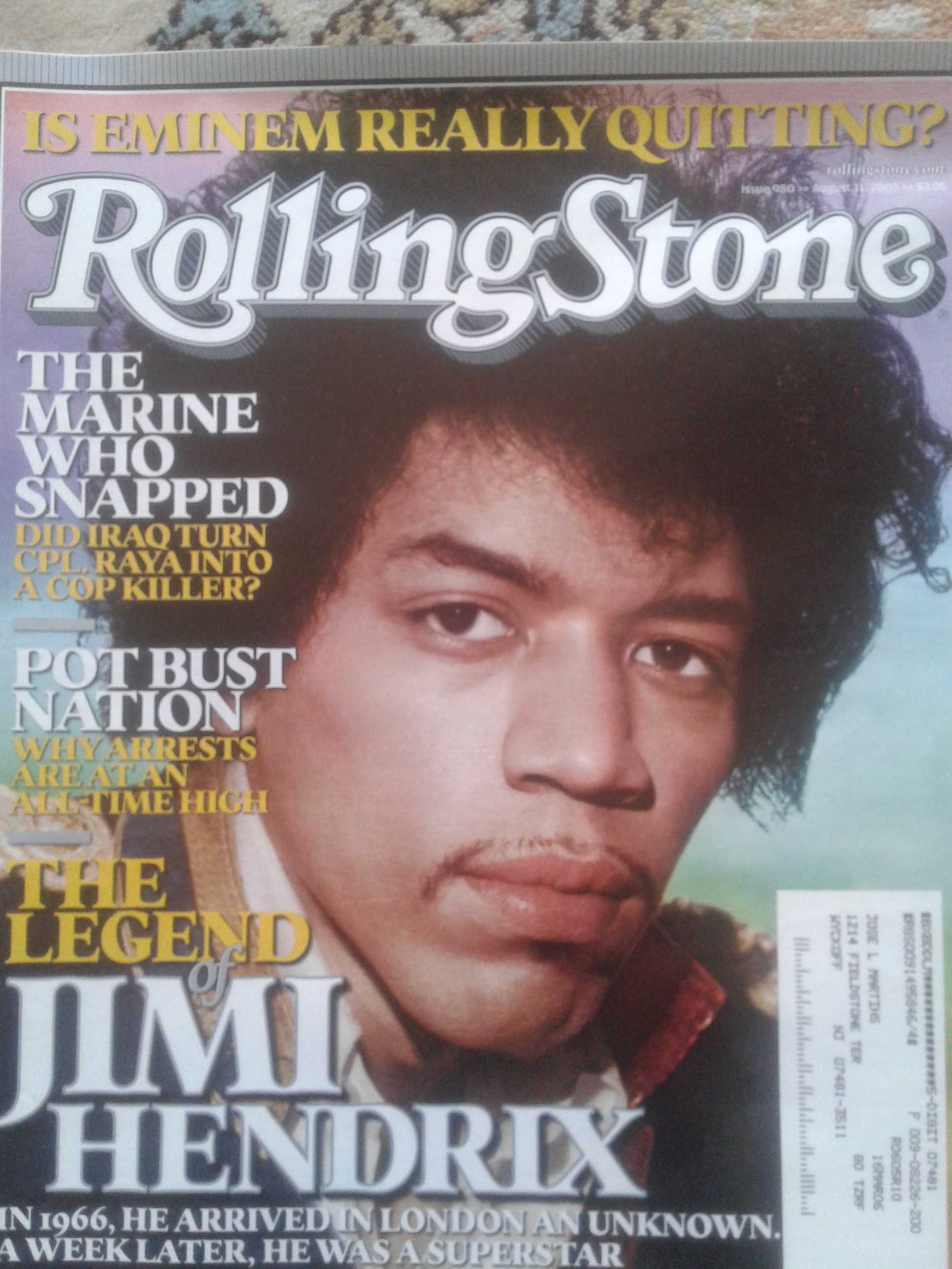 Jimi Hendrix + kinks + Byrds + Searchers + yardbirds   -   Revistas