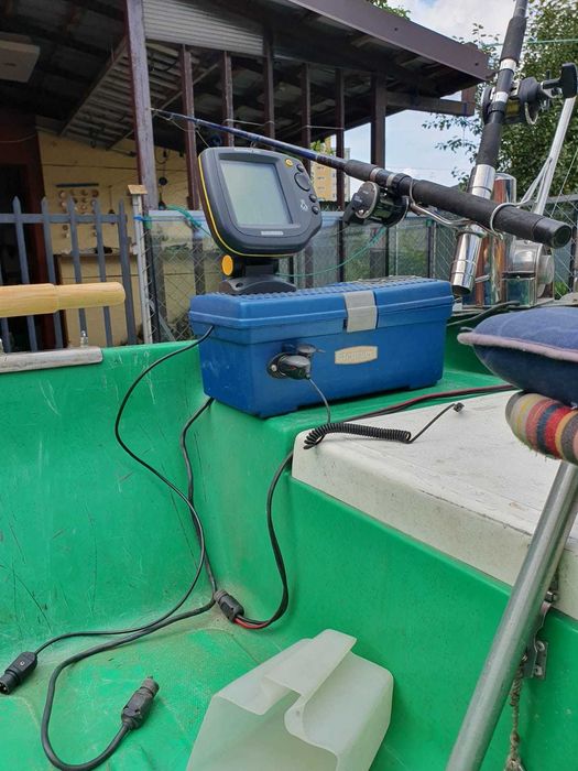 Łódź wędkarska dwupłaszczowa 340/136, winda trollingowa elektryczna