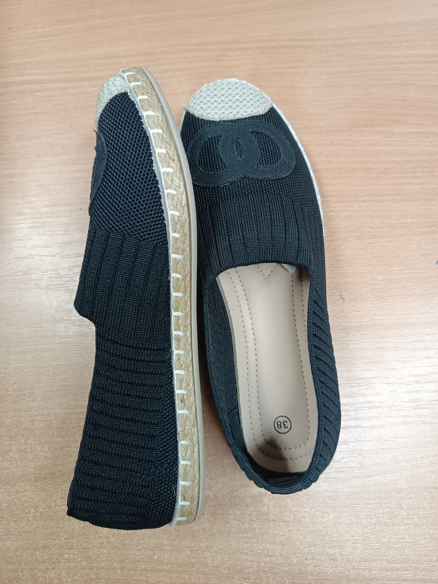 Espadryle 38 nowe czarne