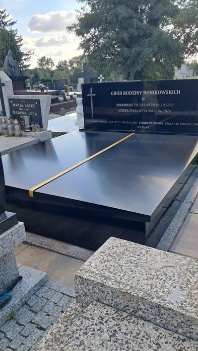 Nowoczesne Tanie Nagrobki Kompozytowe 6099 zł z montażem Cały Kraj.