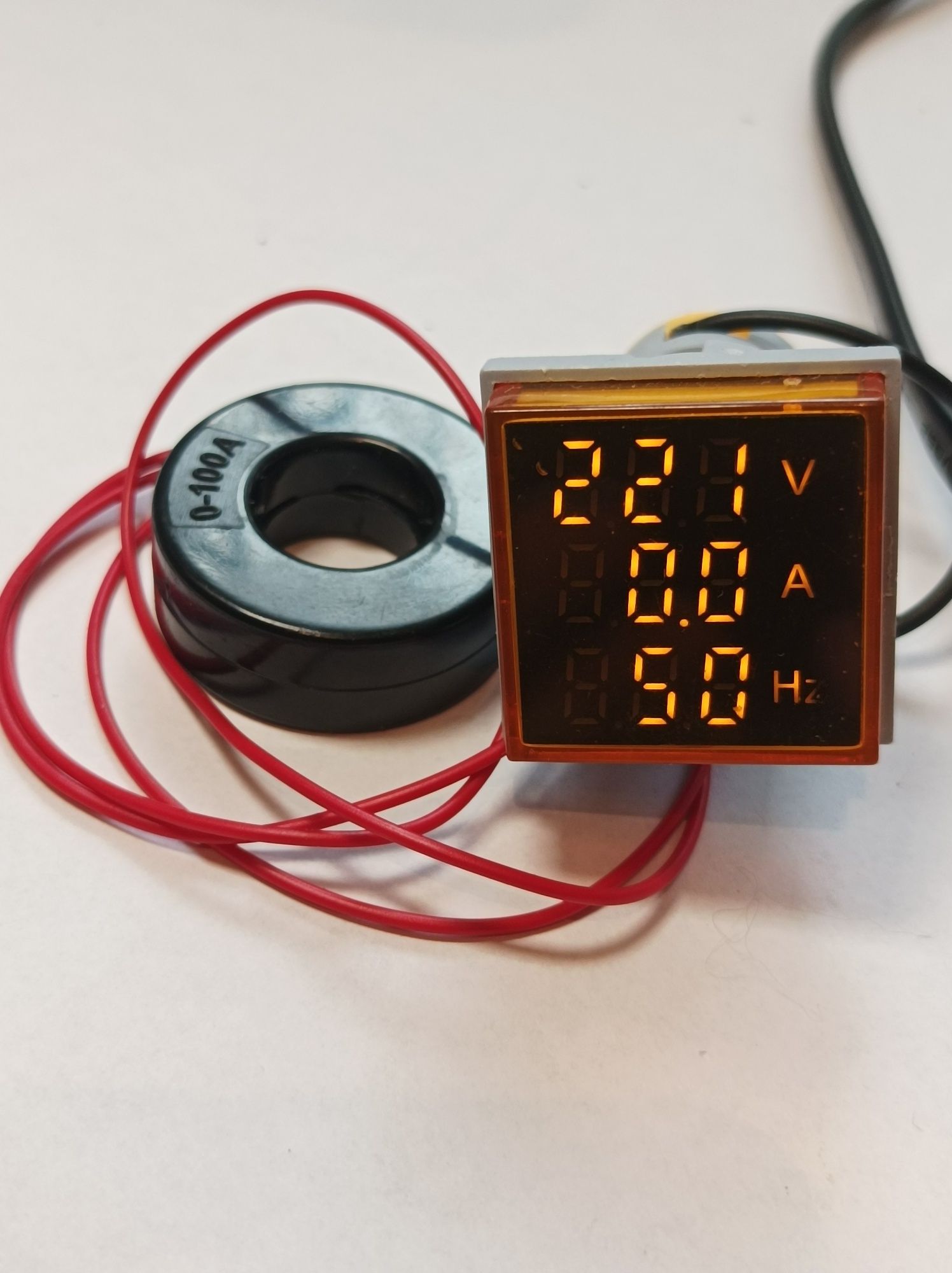 Ампер-вольт- частотомер измерительный прибор переменного тока, 3 в 1