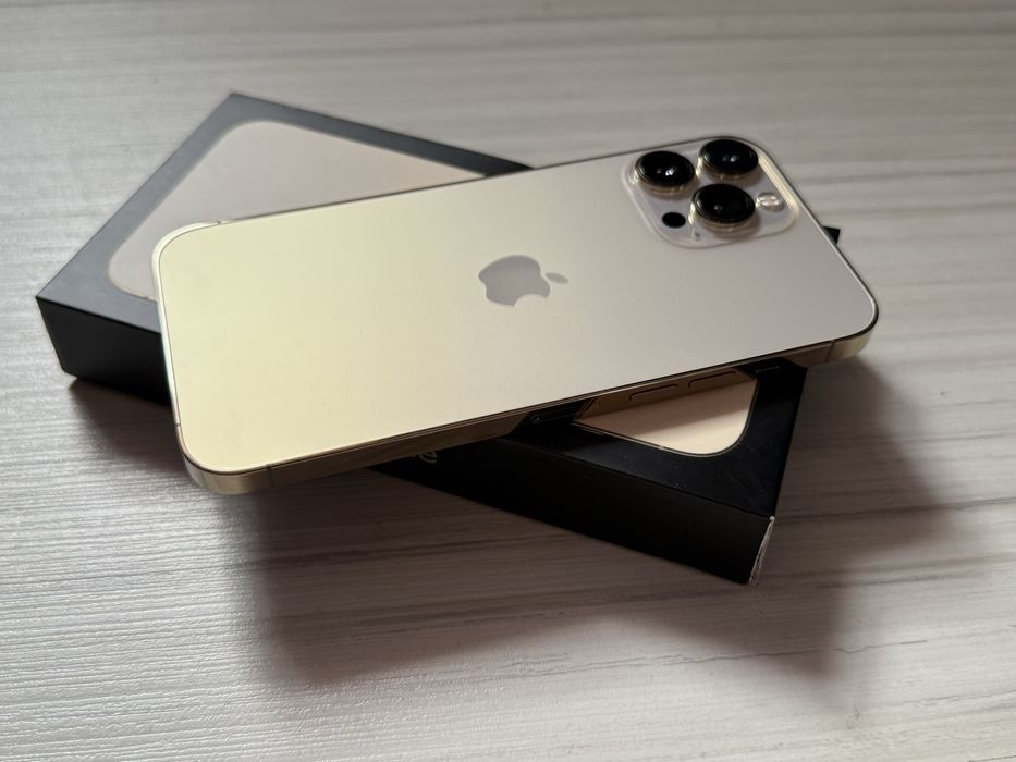 iPhone 13 Pro Max / ZŁOTY / 1 właściciel / IDEALNY STAN! / ZESTAW!
