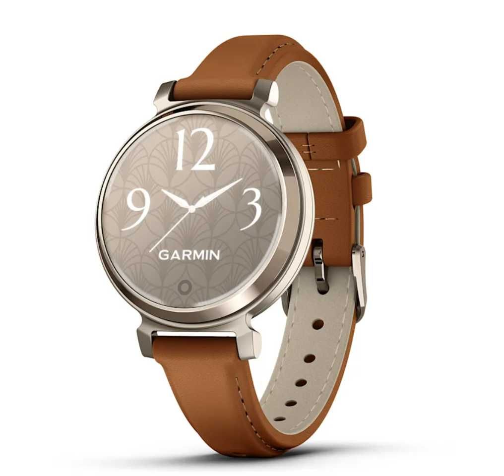 Garmin Lily 2 Classic Cream Gold шкіряним ремінцем 010-02839-02