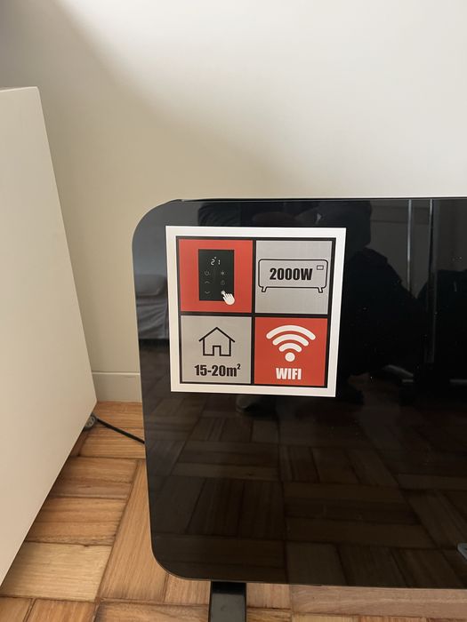 Aquecedor electrico - Convetor Jocel CT007629 WiFi | 2000 W | Preto