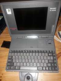 Stary Zabytkowy Personalny komputer laptop Sharp PC-8650II