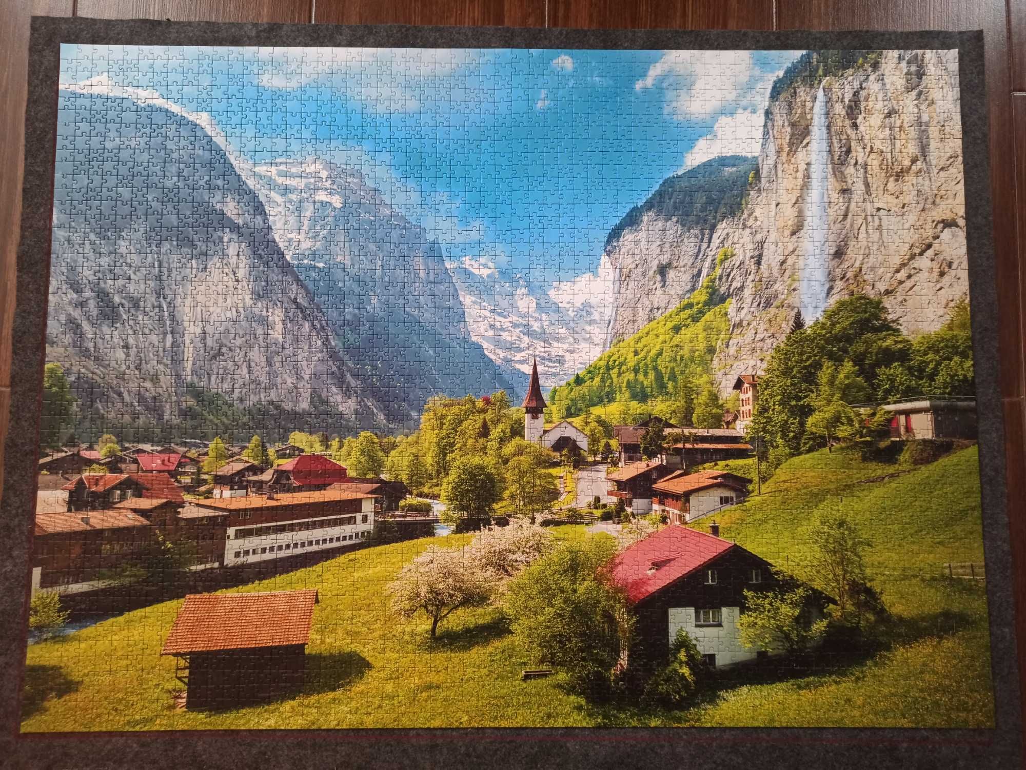 Puzzle 3000Trefl/Szwajcaria/Góry/ułożone/kompletne/obraz/prezent/33076