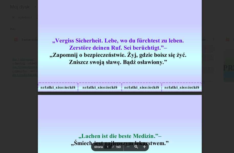 Materiały język niemiecki notatki niemiecki matura