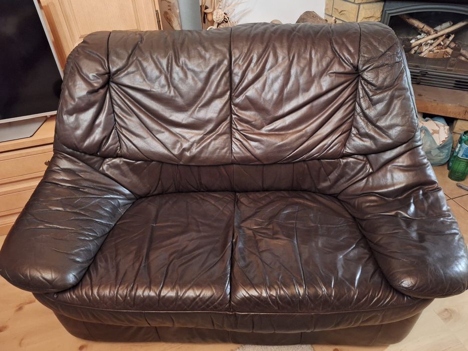 Skórzany komplet wypoczynkowy