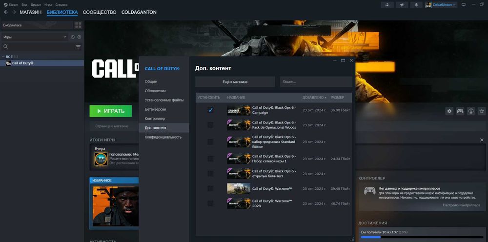 Call of Duty Black Ops 6 Steam на ПК