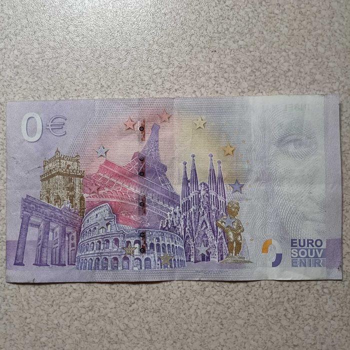 Banknot 0 euro wyspa Mainau