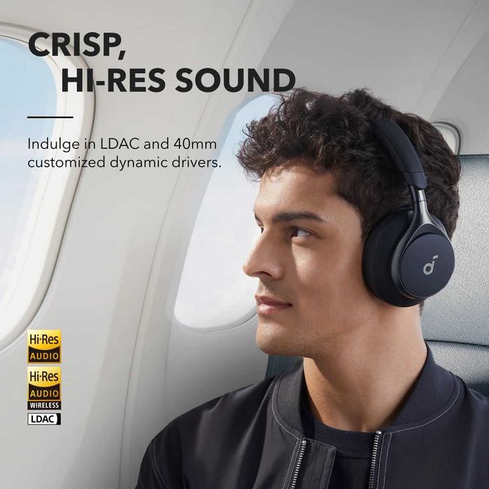 Наушники Anker Soundcore Space One Hi-Res Audio LDAC ANC 55H BT5.3
