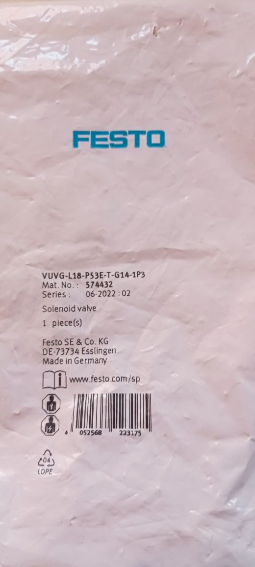 Elektrozawór Festo VUVG-L18-P53E-T-G14-1P3