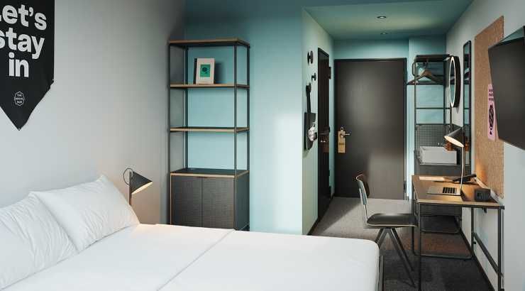 Quartos numa residencia para estudantes