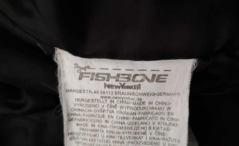 Kurtka damska New Yorker Fishbone XS 34 z kapturem