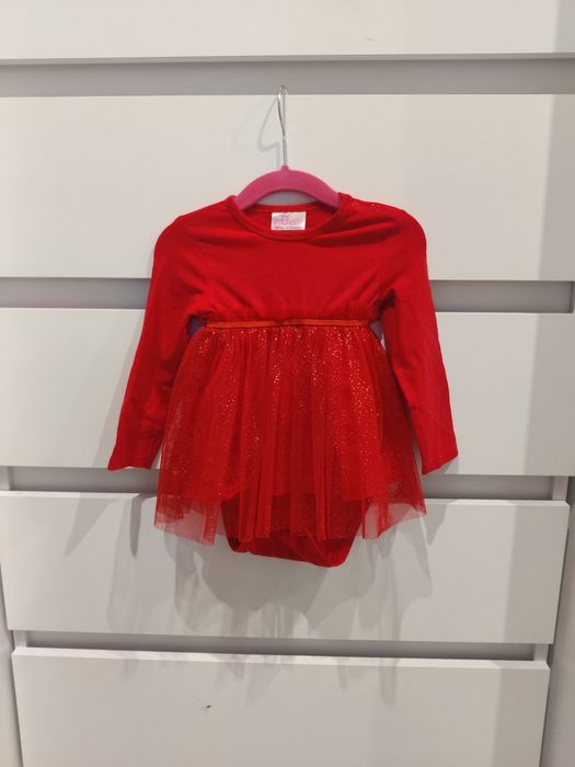 Czerwona sukienka body sukienkobody 80 świeta