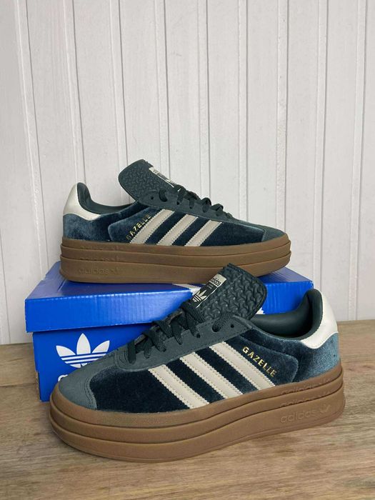 Używane buty damskie adidas gazelle bold org zielone 38 2/3