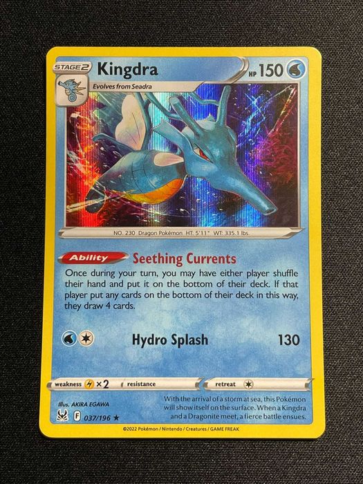 Carta Pokémon Kingdra 37/196 Lost Origin