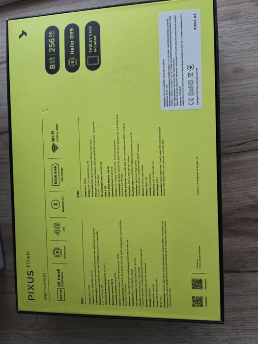 Pixus Titan 8/256Gb, LTE, 10.4