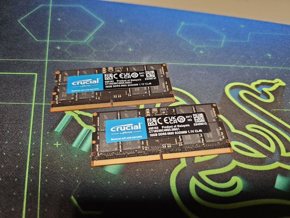Пам'ять для ноутбуків Crucial 32 GB SO-DIMM DDR5 5600 MHz