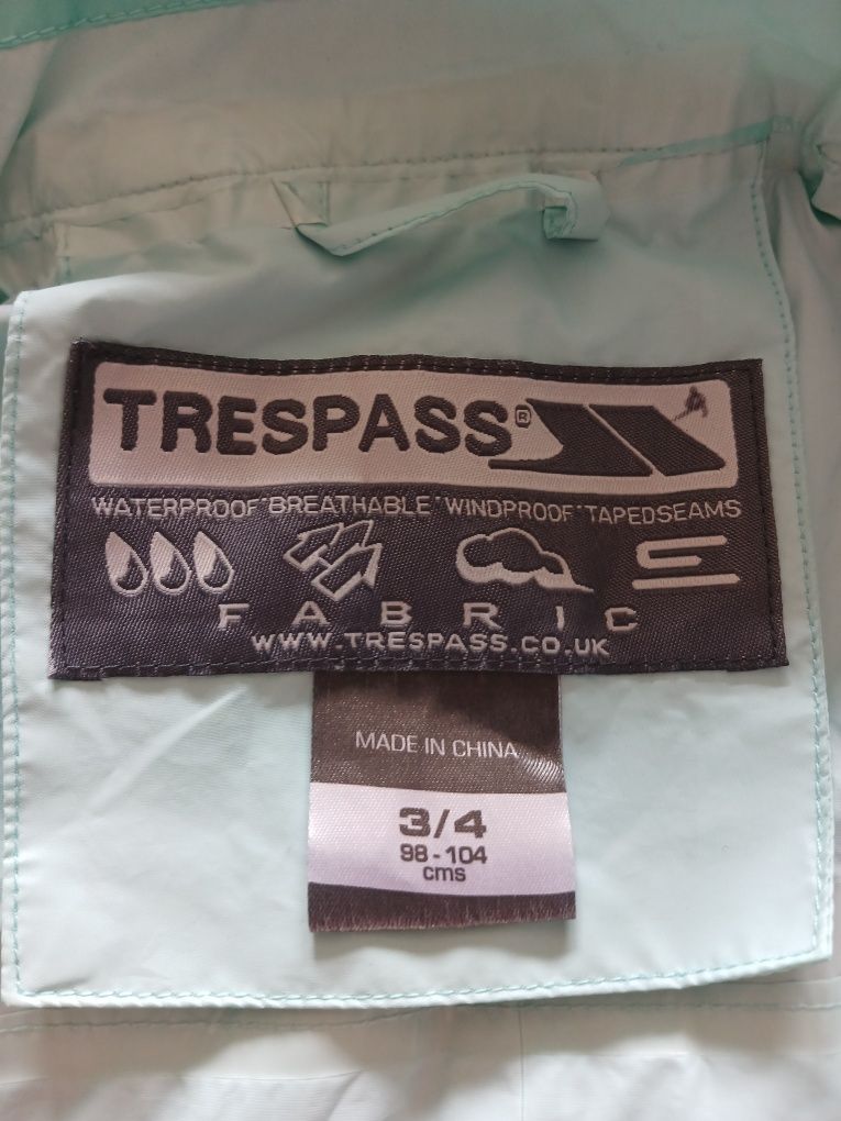 Комплект дождевик Trespass и резиновые сапоги Jose Amorales бирюзовый