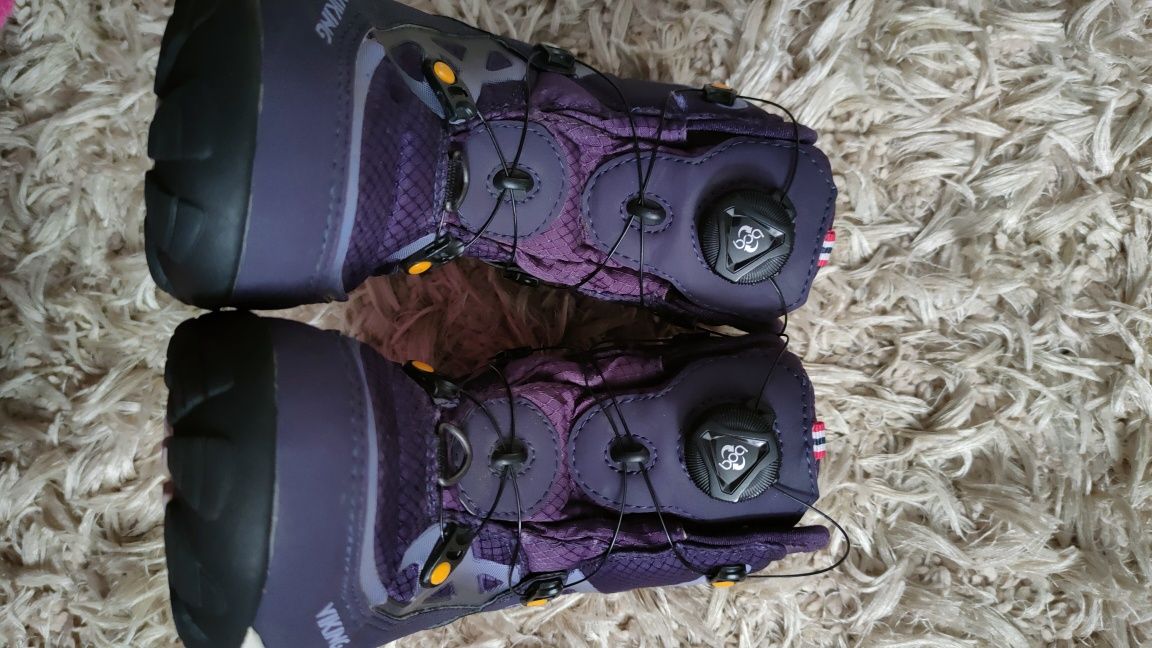 Śniegowce rozm. 34 zapięcia boa GORE-TEX VIKING buty zima dziecko