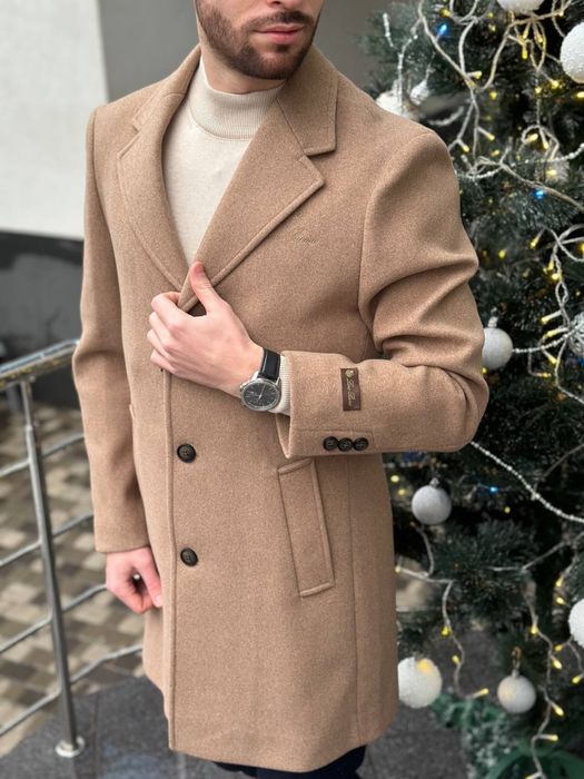 Арт.25 Чоловіче пальто Loro Piana 48,50,52,54,56,58 шерсть/кашемір