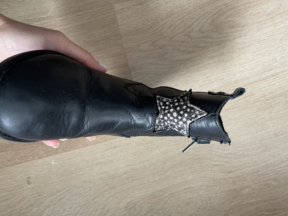 Kowbojki botki Friboo Skórzane rozmiar 27