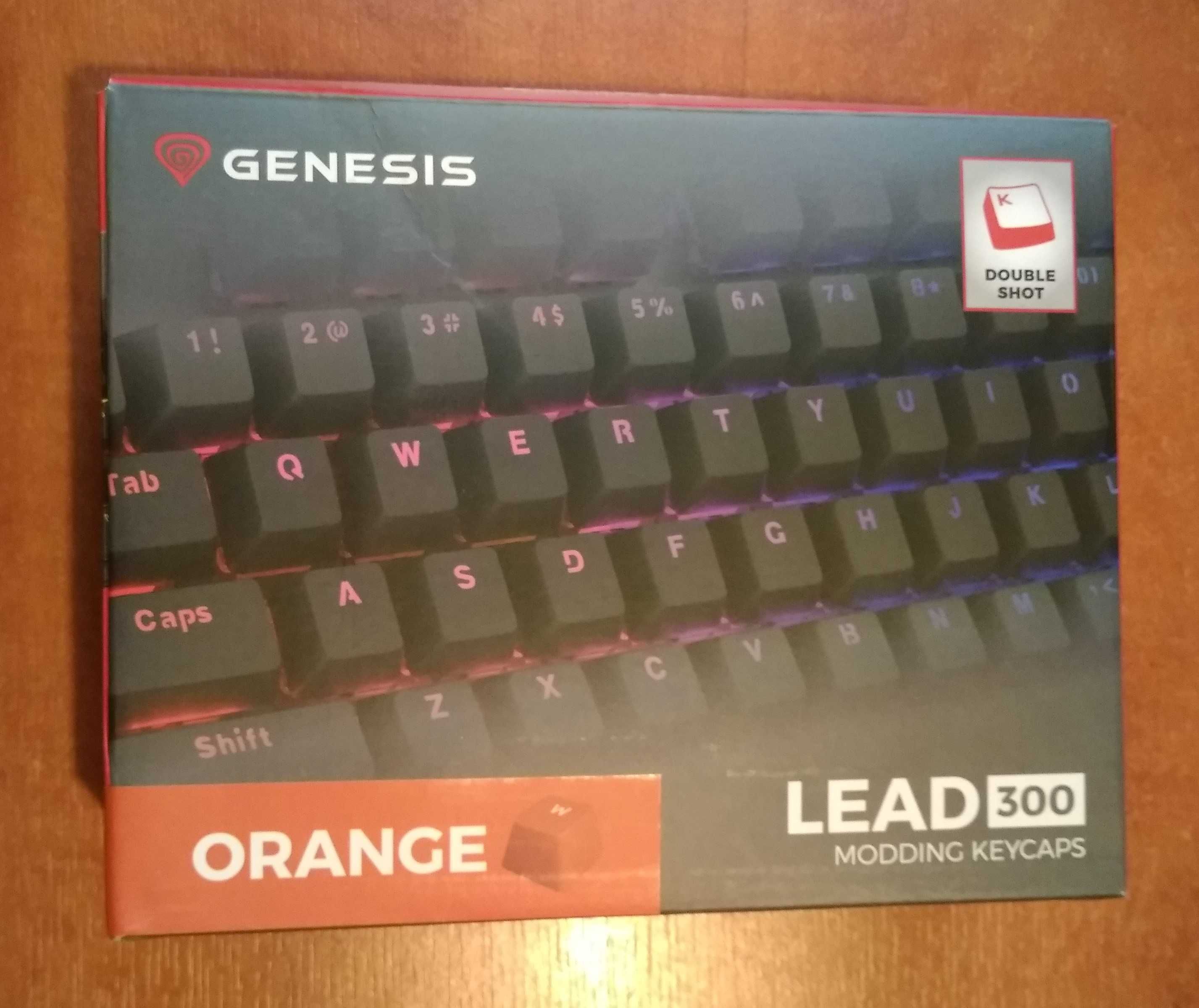Genesis Lead 300 Modding Keycaps Pomarańczowe