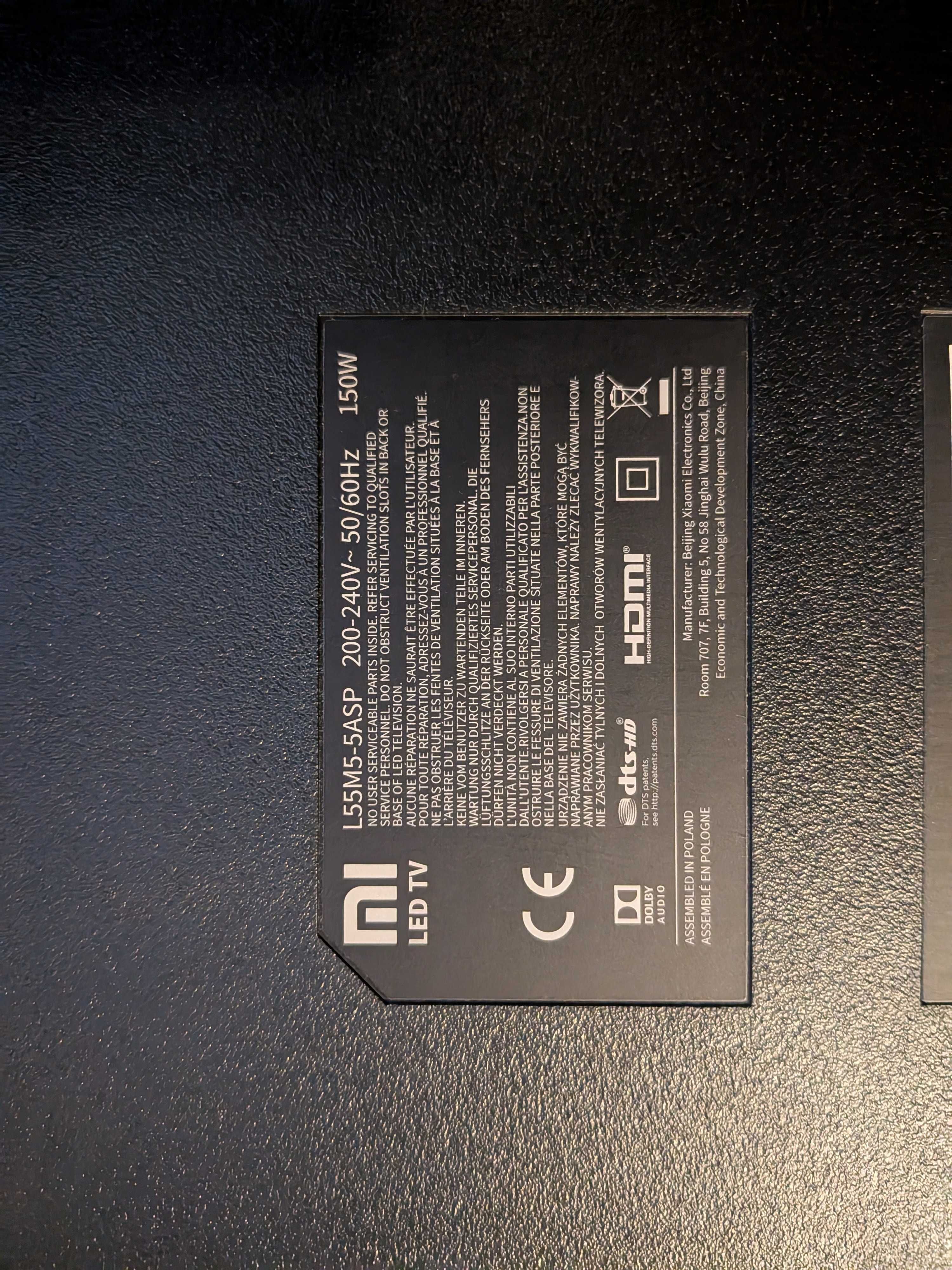 XIAOMI L55M5-5ASP TV LED 4K/UHD android  hdr