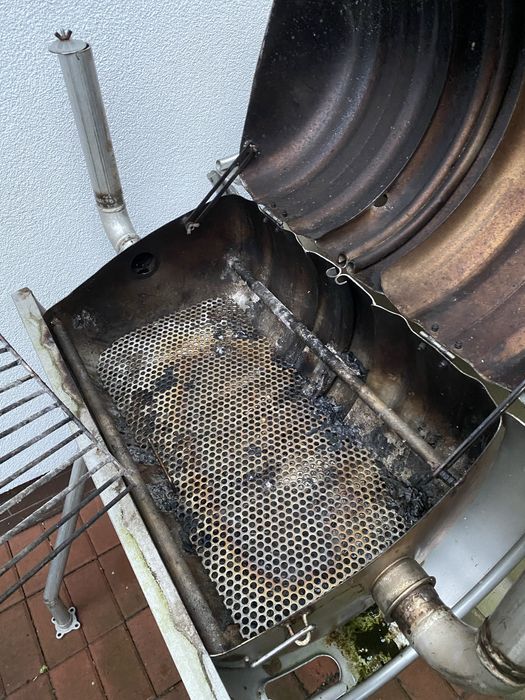 Grill z beczki po Kegu, keg