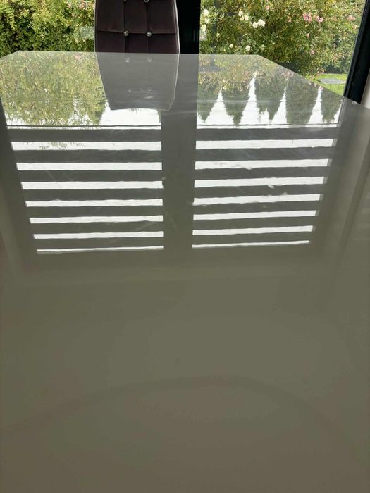 Stół biały w połysku jadalny rozkładany