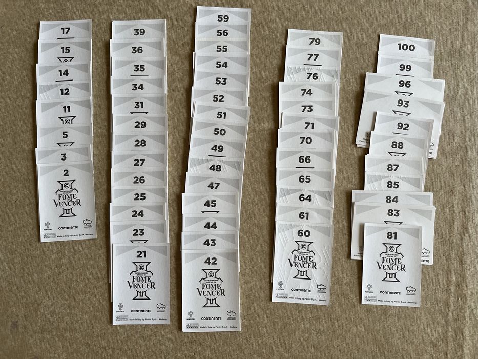 Cromos “Fome de Vencer”