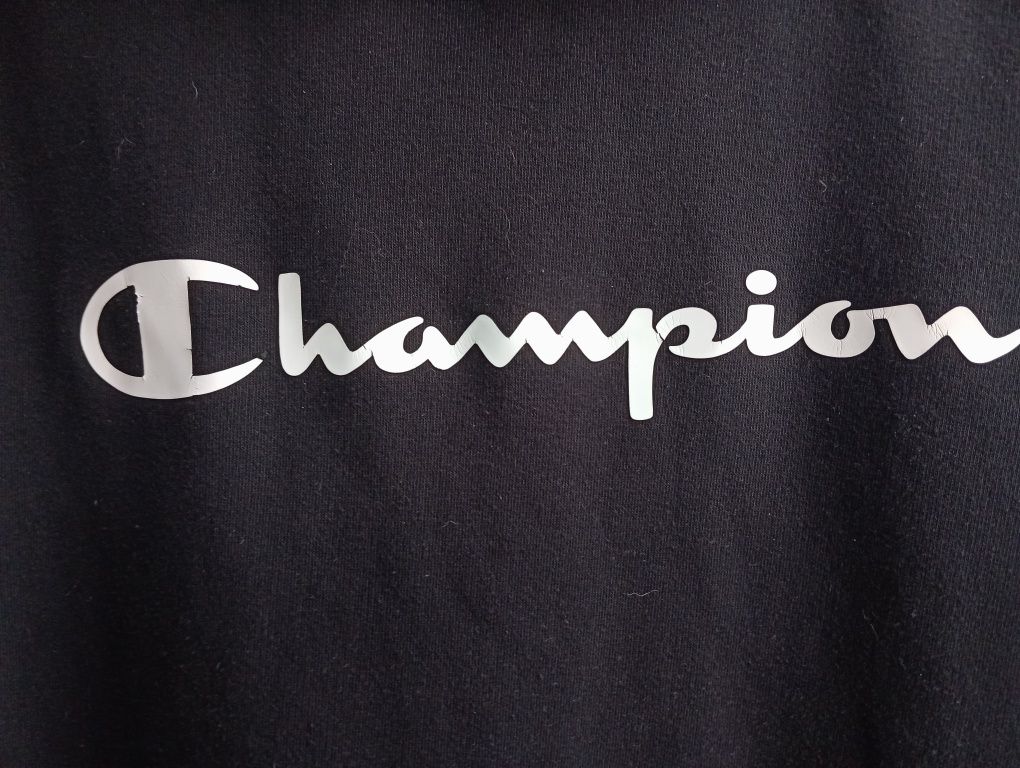 Czarna męska bluza z kapturem, Basic, Champion