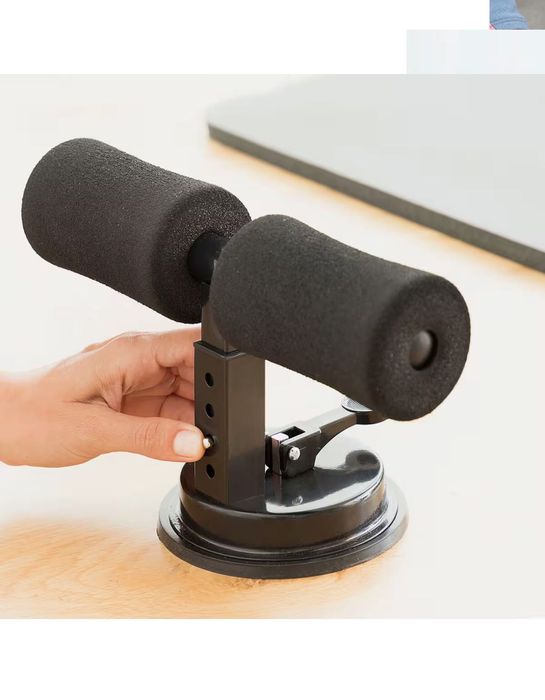 Barra de Fixação para Abdominais com Ventosa e Guia de Exercícios